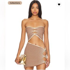 Retrofete top & skirt set both size S